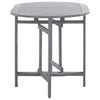 Garden Table Grey 120x70x74 cm Solid Acacia Wood