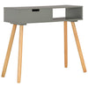 alt="Console Table Grey 80x30x72 cm Solid Pinewood"
