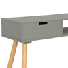 Console Table Grey 80x30x72 cm Solid Pinewood