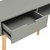 Console Table Grey 80x30x72 cm Solid Pinewood