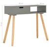 Console Table Grey 80x30x72 cm Solid Pinewood