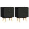 alt="Bedside Cabinets 2 pcs Black 40x30x50 cm Solid Pinewood"