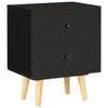 Bedside Cabinets 2 pcs Black 40x30x50 cm Solid Pinewood