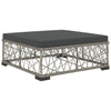 8 Piece Garden Lounge Set with Cushions Poly Rattan Grey