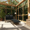alt="2 Piece Garden Lounge Set with Cushions Poly Rattan Grey""