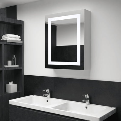 alt="LED Bathroom Mirror Cabinet 50x13x70 cm"