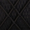 Sun Lounger with Canopy and Cushion Poly Rattan Black