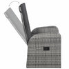 Reclining Garden Chairs 2 pcs with Cushions Poly Rattan Grey
