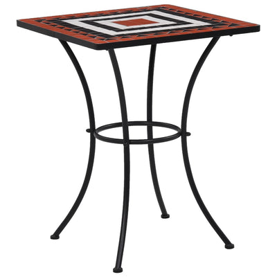 alt="Mosaic Bistro Table Terracotta and White 60 cm Ceramic"