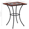 Mosaic Bistro Table Terracotta and White 60 cm Ceramic