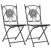 alt="Mosaic Bistro Chairs 2 pcs Grey"