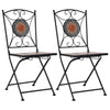 alt="Mosaic Bistro Chairs 2 pcs Orange/Grey"