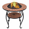 alt="Mosaic Fire Pit Table Terracotta 68 cm Ceramic"