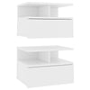 Floating Nightstands 2 pcs White 40x31x27 cm Chipboard