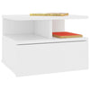 Floating Nightstands 2 pcs White 40x31x27 cm Chipboard
