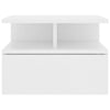 Floating Nightstands 2 pcs White 40x31x27 cm Chipboard