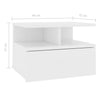 Floating Nightstands 2 pcs White 40x31x27 cm Chipboard