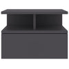 Floating Nightstands 2 pcs Grey 40x31x27 cm Chipboard