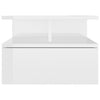 Floating Nightstands 2 pcs High Gloss White 40x31x27 cm Chipboard