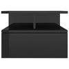 Floating Nightstand High Gloss Black 40x31x27 cm Chipboard