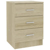 Bedside Cabinet Sonoma Oak 38x35x56 cm Chipboard