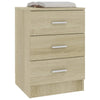 Bedside Cabinet Sonoma Oak 38x35x56 cm Chipboard
