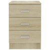 Bedside Cabinet Sonoma Oak 38x35x56 cm Chipboard
