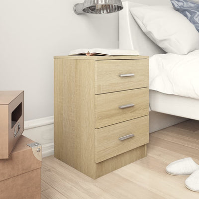 alt="Bedside Cabinet Sonoma Oak 38x35x56 cm Chipboard"