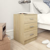 alt="Bedside Cabinet Sonoma Oak 38x35x56 cm Chipboard"