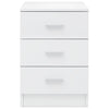 Bedside Cabinets 2 pcs High Gloss White 38x35x56 cm Chipboard