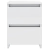 Bedside Cabinets 2 pcs High Gloss White 30x30x40 cm Engineered Wood