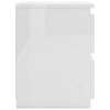 Bedside Cabinets 2 pcs High Gloss White 30x30x40 cm Engineered Wood