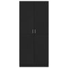 Wardrobe Black 80x52x180 cm Engineered Wood