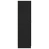 Wardrobe Black 80x52x180 cm Engineered Wood