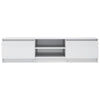 TV Cabinet High Gloss White 140x40x35.5 cm Chipboard