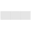 TV Cabinet High Gloss White 140x40x35.5 cm Chipboard