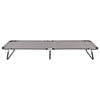 Folding Sun Lounger Grey Steel