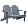 alt="Double Adirondack Chair Wood Grey"
