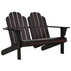 alt="Double Adirondack Chair Wood Brown"