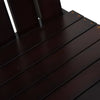 Double Adirondack Chair Wood Brown