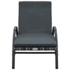 Sun Loungers with Table Poly Rattan Anthracite