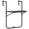 alt="Hanging Balcony Table Brown 60x64x83.5 cm Plastic Rattan Look"