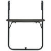 Hanging Balcony Table Brown 60x64x83.5 cm Plastic Rattan Look