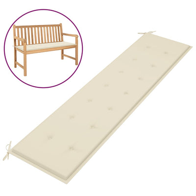 alt="Garden Bench Cushion Cream 200x50x3 cm"