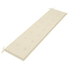 Garden Bench Cushion Cream 200x50x3 cm