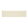 Garden Bench Cushion Cream 200x50x3 cm