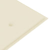 Garden Bench Cushion Cream 200x50x3 cm
