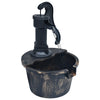 alt="Garden Water Fountain Barrel with Pump"