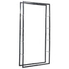 Firewood Rack Black 100x25x200 cm Steel