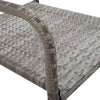 Outdoor Dining Chairs 2 pcs Poly Rattan Grey